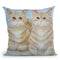 Felix & Oscar Throw Pillow By Kim Haskins