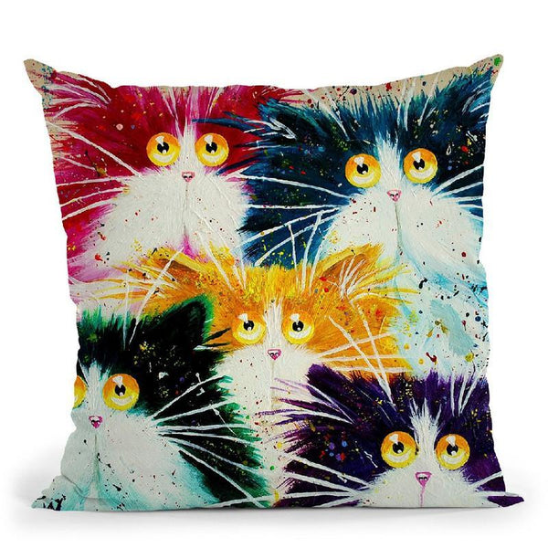Flash Mog Multicoloured Throw Pillow By Kim Haskins