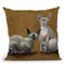 Fluffy And Coco Throw Pillow By Kim Haskins