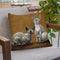 Fluffy And Coco Throw Pillow By Kim Haskins