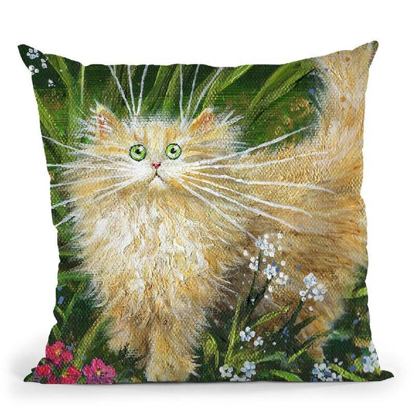 Garden Explorer Throw Pillow By Kim Haskins