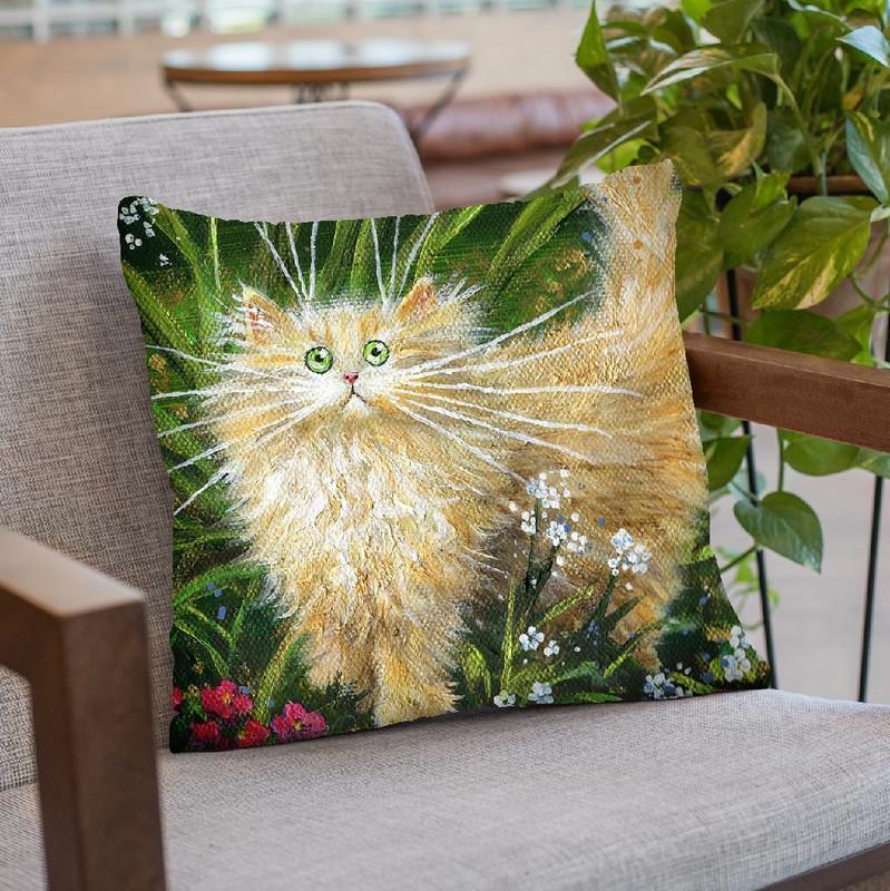 Garden Explorer Throw Pillow By Kim Haskins