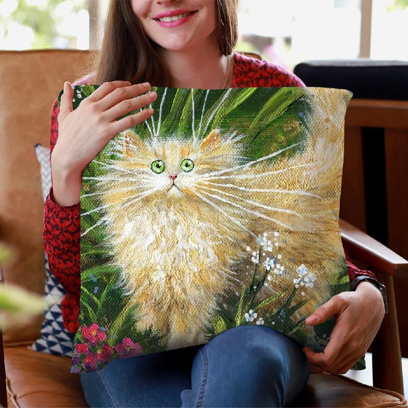 Garden Explorer Throw Pillow By Kim Haskins