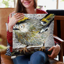 Goldcrest Throw Pillow By Kim Haskins