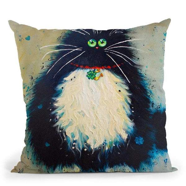 Lucky Jim Throw Pillow By Kim Haskins