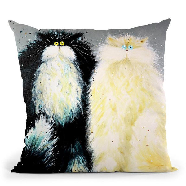 Mr And Mrs Throw Pillow By Kim Haskins