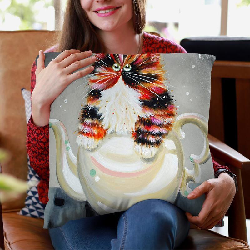 Oolong Throw Pillow By Kim Haskins