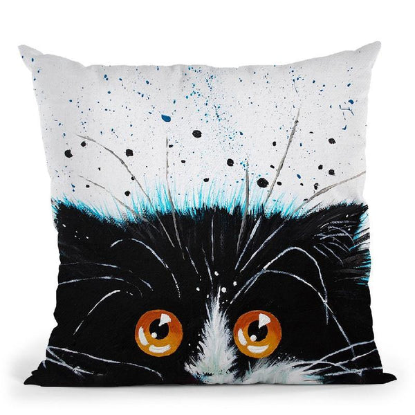 Oumia Peeking Throw Pillow By Kim Haskins