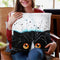 Oumia Peeking Throw Pillow By Kim Haskins
