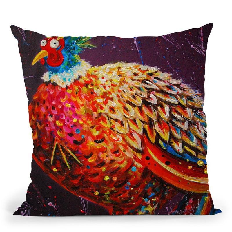 Pheasant Throw Pillow By Kim Haskins