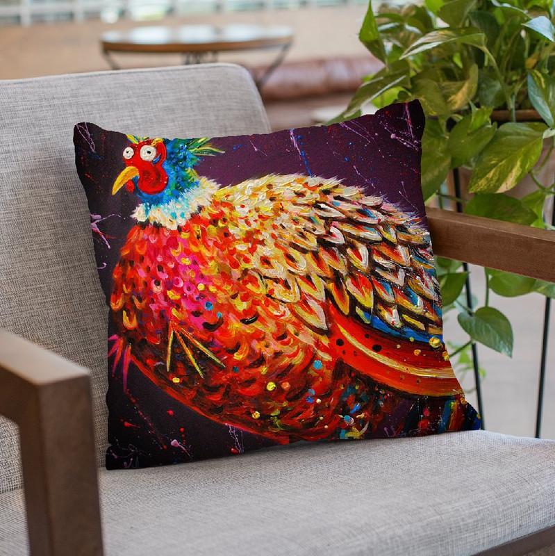 Pheasant Throw Pillow By Kim Haskins