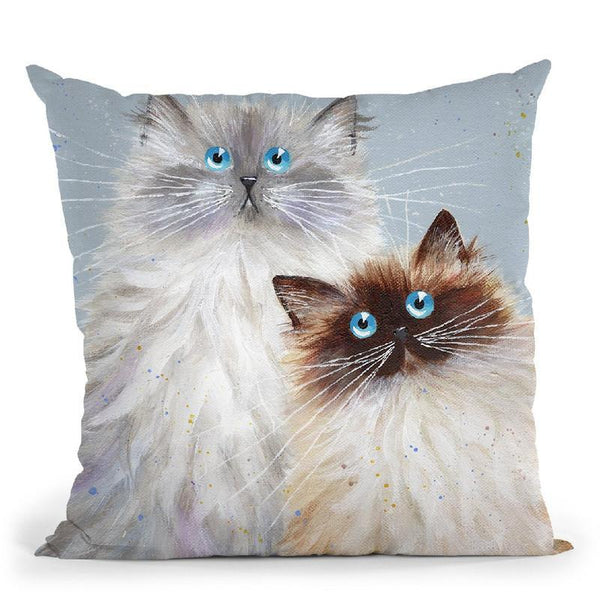 Sully And Bucky Throw Pillow By Kim Haskins