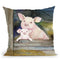 Farm Family Pigs Throw Pillow By Kathleen Parr Mckenna