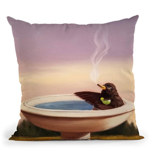 Executive Soak Throw Pillow By Lucia Heffernan