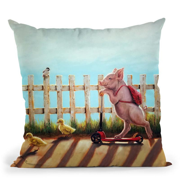 Summer Stroll Throw Pillow By Lucia Heffernan