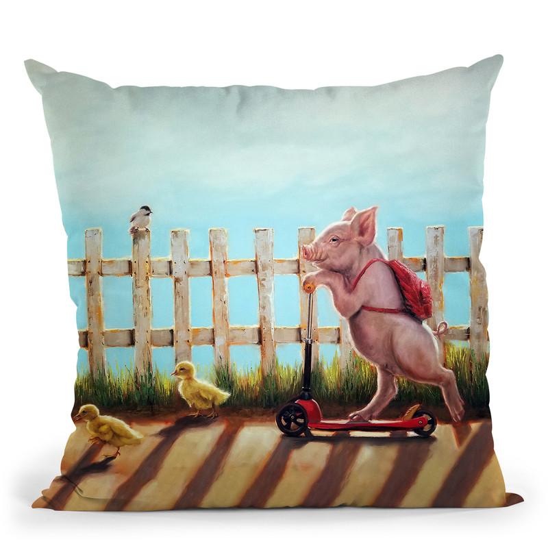 Summer Stroll Throw Pillow By Lucia Heffernan