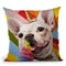 Rainbow Party Throw Pillow By Lucia Heffernan