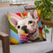 Rainbow Party Throw Pillow By Lucia Heffernan