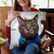 Cat Uber Throw Pillow By Lucia Heffernan