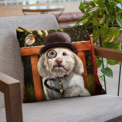 Alfie Throw Pillow By Lucia Heffernan