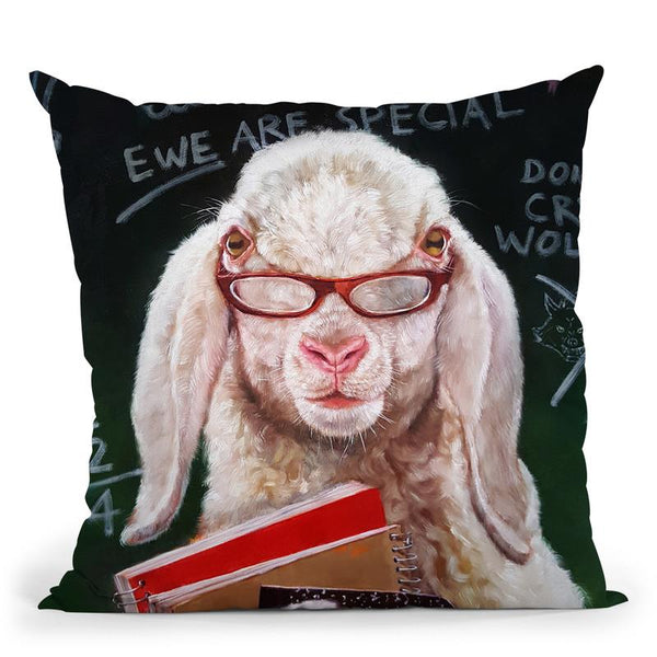 Back To School Throw Pillow By Lucia Heffernan