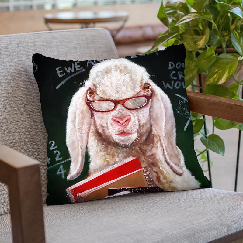 Back To School Throw Pillow By Lucia Heffernan