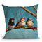 Birdz In Da Hood Throw Pillow By Lucia Heffernan