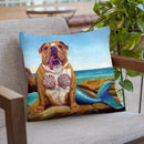 Mermaid Dog Throw Pillow By Lucia Heffernan