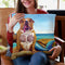 Mermaid Dog Throw Pillow By Lucia Heffernan