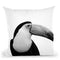 Toucan Bw Throw Pillow By Little Pitti