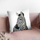 Zebra Bw Throw Pillow By Little Pitti