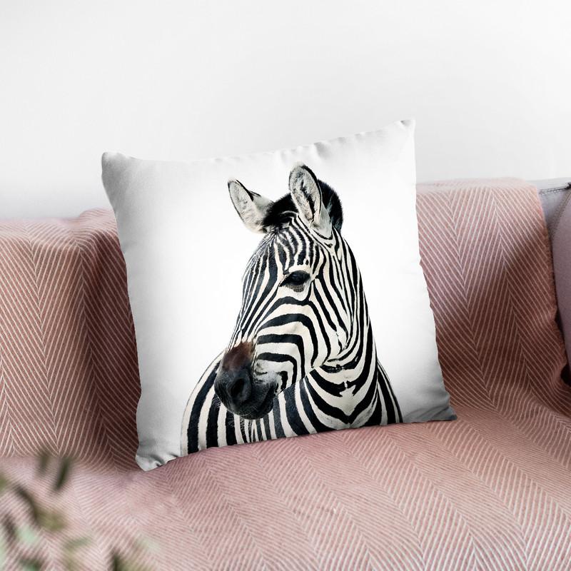 Zebra Bw Throw Pillow By Little Pitti
