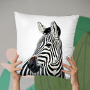 Zebra Bw Throw Pillow By Little Pitti