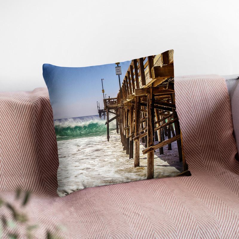Pier Throw Pillow By Little Pitti