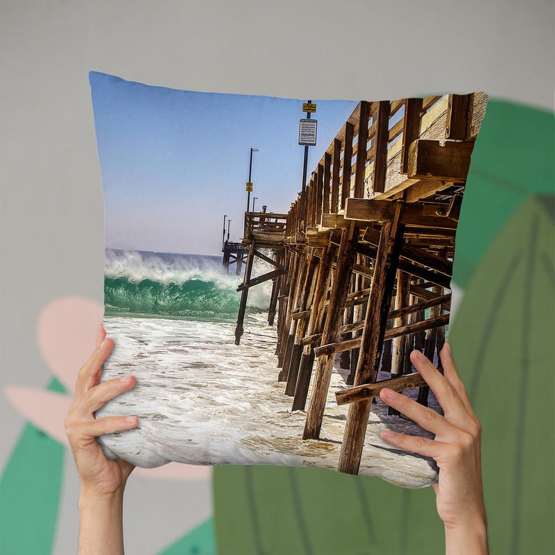 Pier Throw Pillow By Little Pitti