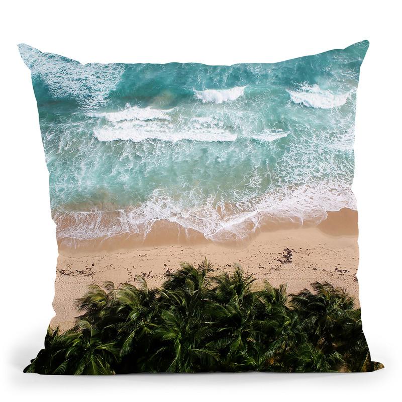 Tropicalbeach Throw Pillow By Little Pitti
