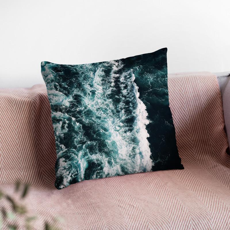 Wave2 Throw Pillow By Little Pitti