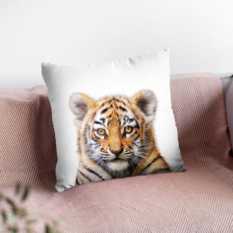 Baby Tiger Lp Throw Pillow By Little Pitti