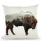 Buffalo Throw Pillow By Little Pitti