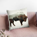 Buffalo Throw Pillow By Little Pitti