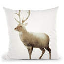 Deer Lp Throw Pillow By Little Pitti