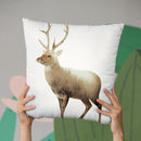 Deer Lp Throw Pillow By Little Pitti