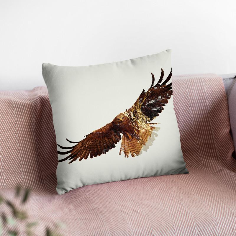 Eagle Lp Throw Pillow By Little Pitti