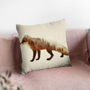 Fox Lp Throw Pillow By Little Pitti