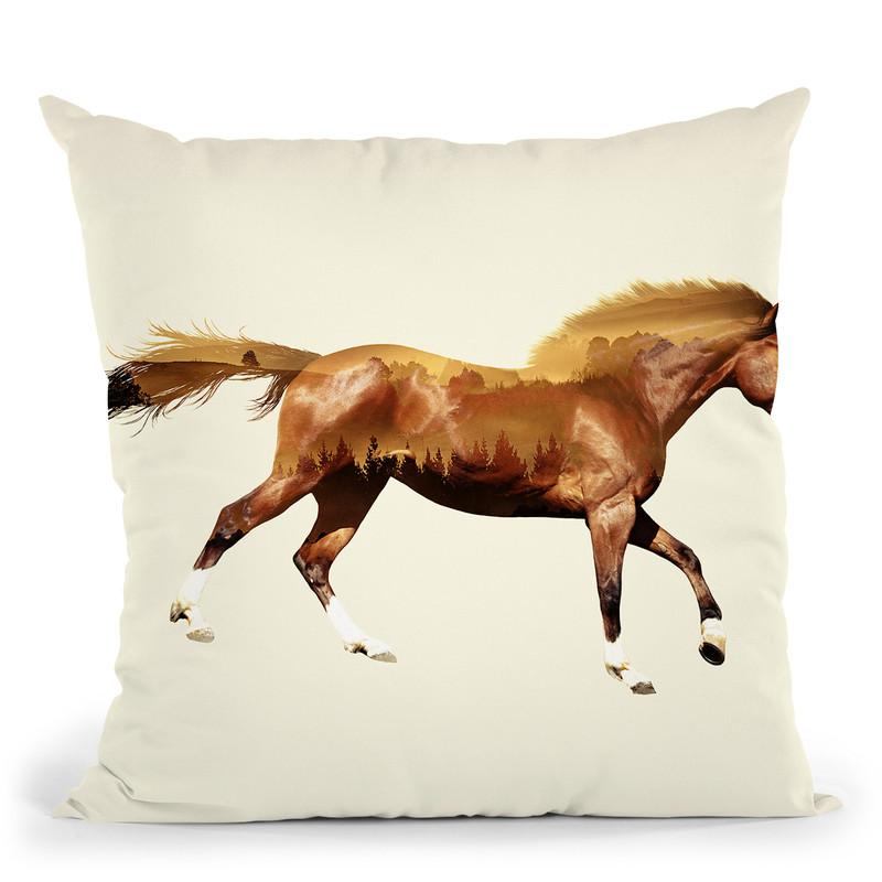Horse Throw Pillow By Little Pitti