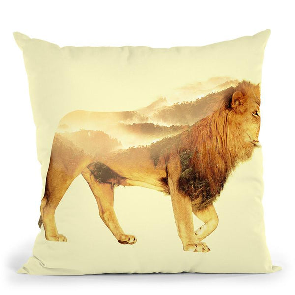 Lion Lp Throw Pillow By Little Pitti