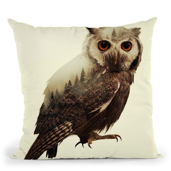 Owl Lp Throw Pillow By Little Pitti