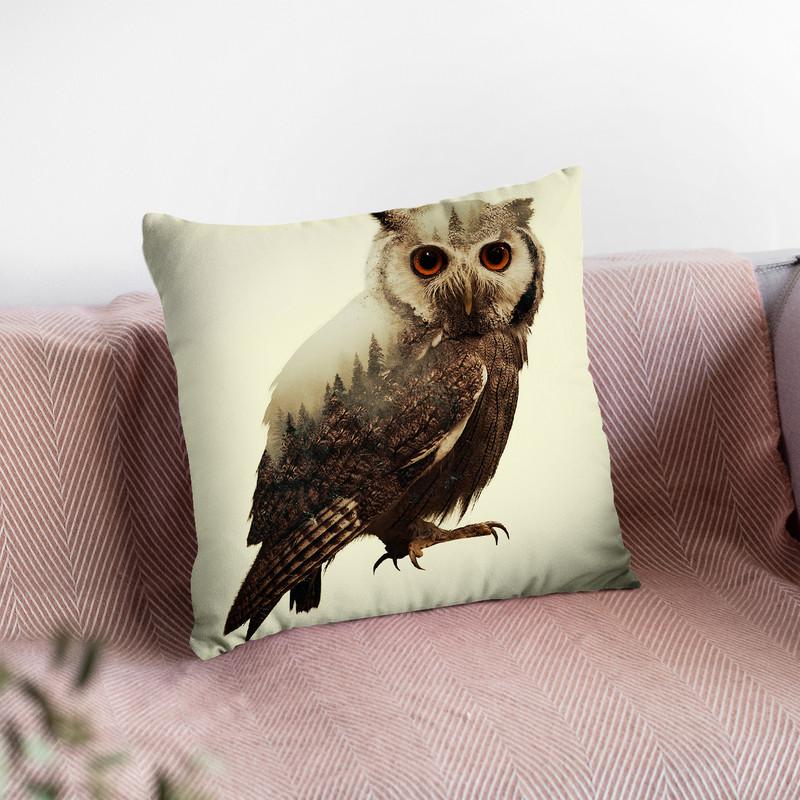 Owl Lp Throw Pillow By Little Pitti