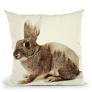 Rabbit Throw Pillow By Little Pitti
