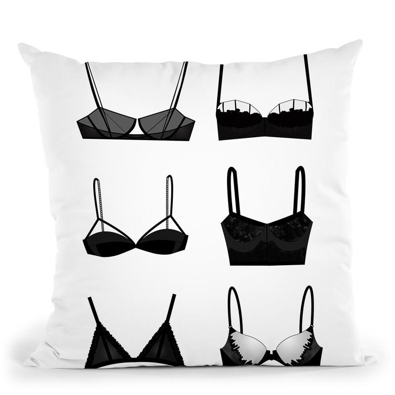 Bra Throw Pillow By Little Pitti